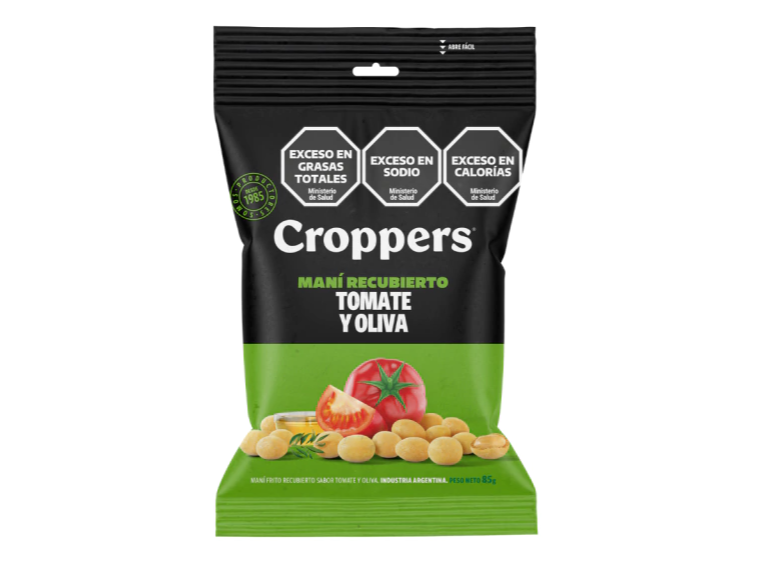 MANI CROPPERS SABOR TOMATE Y OLIVA