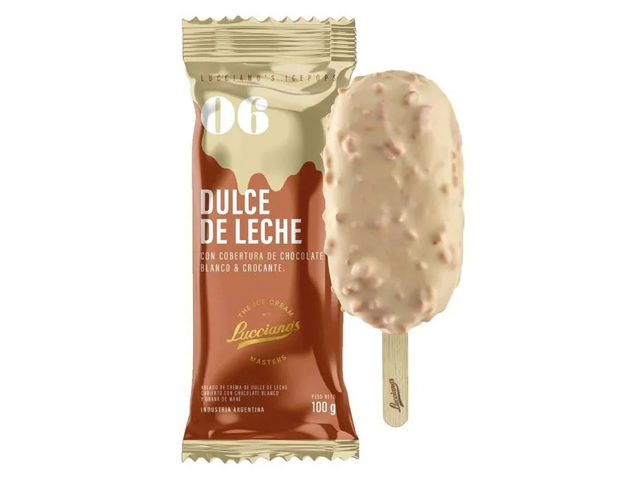 DULCE DE LECHE CON COBERTURA DE CHOCOLATE BLANCO Y CROCANTE