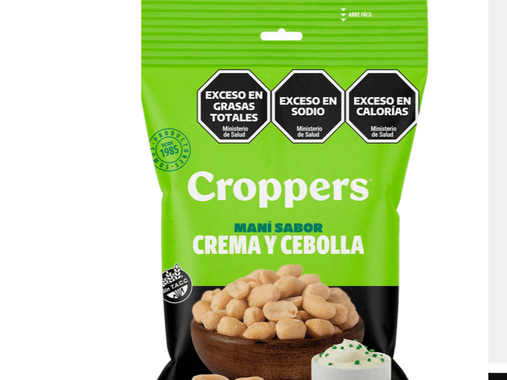 MANI CROPPERS SABOR CREMA Y CEBOLLA