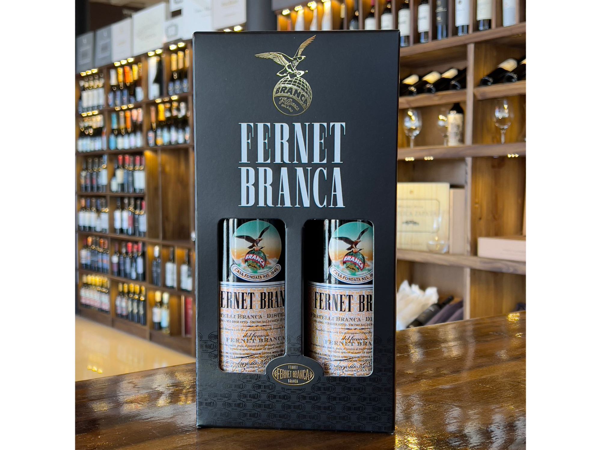 ESTUCHE FERNET BRANCA X DOS UNIDADES