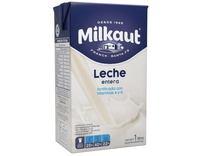 LECHE ENTERA MILKAUT 1L