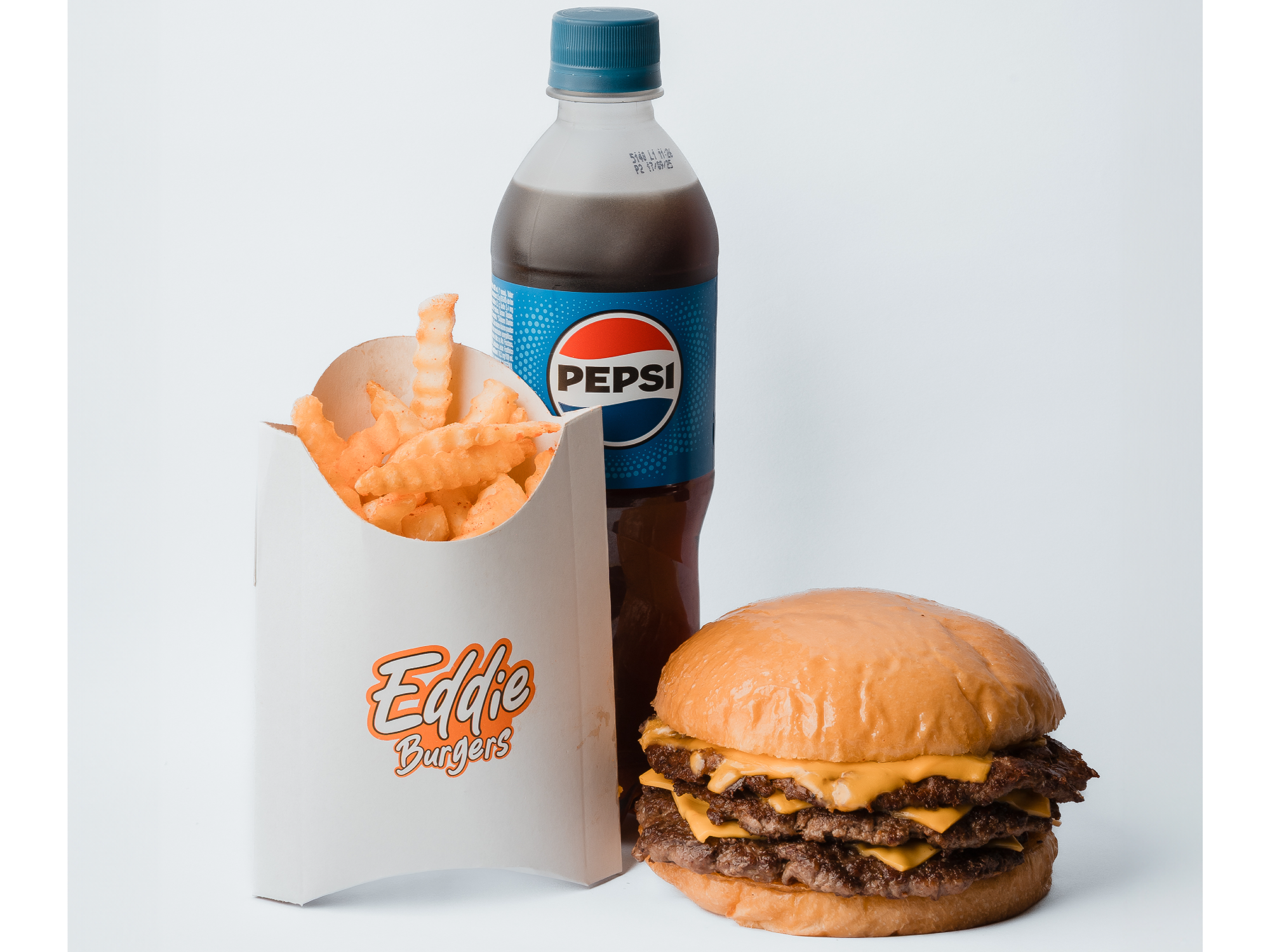 COMBO HAMBURGUESA TRIPLE CON PAPAS Y BEBIDA