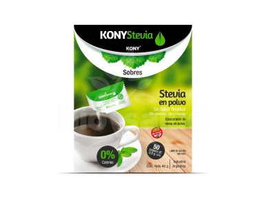 STEVIA EN POLVO KONY  x 100 SOBRES