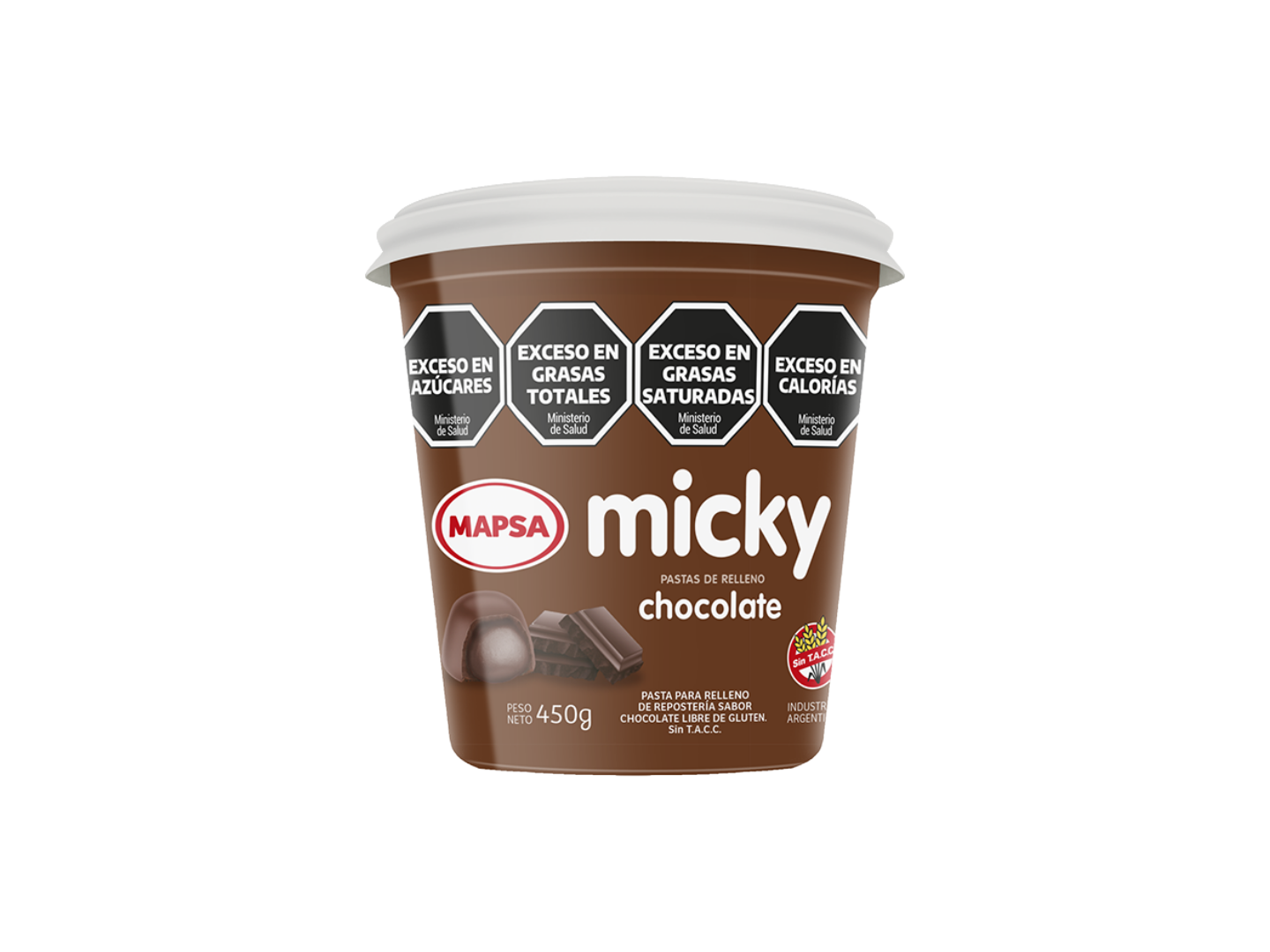 PASTA DE RELLENO MICKY SABOR CHOCOLATE