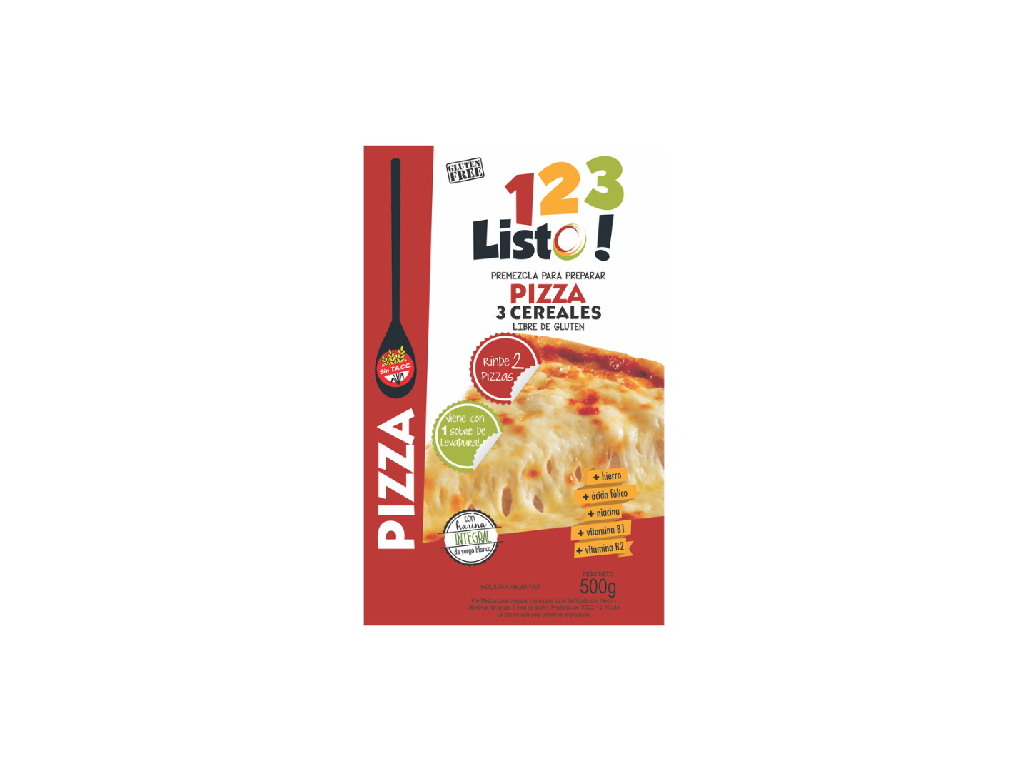 PREMEZCLA 123 LISTO! PARA PIZZA