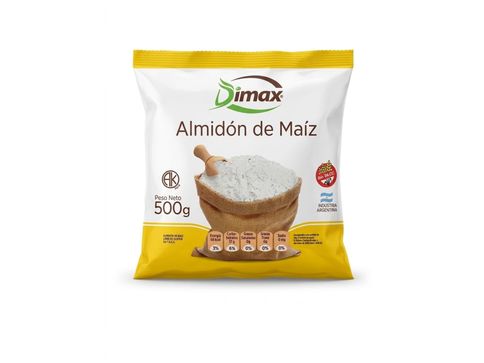 PREMEZCLA ALMIDÓN DE MAÍZ DIMAXx 500 GR