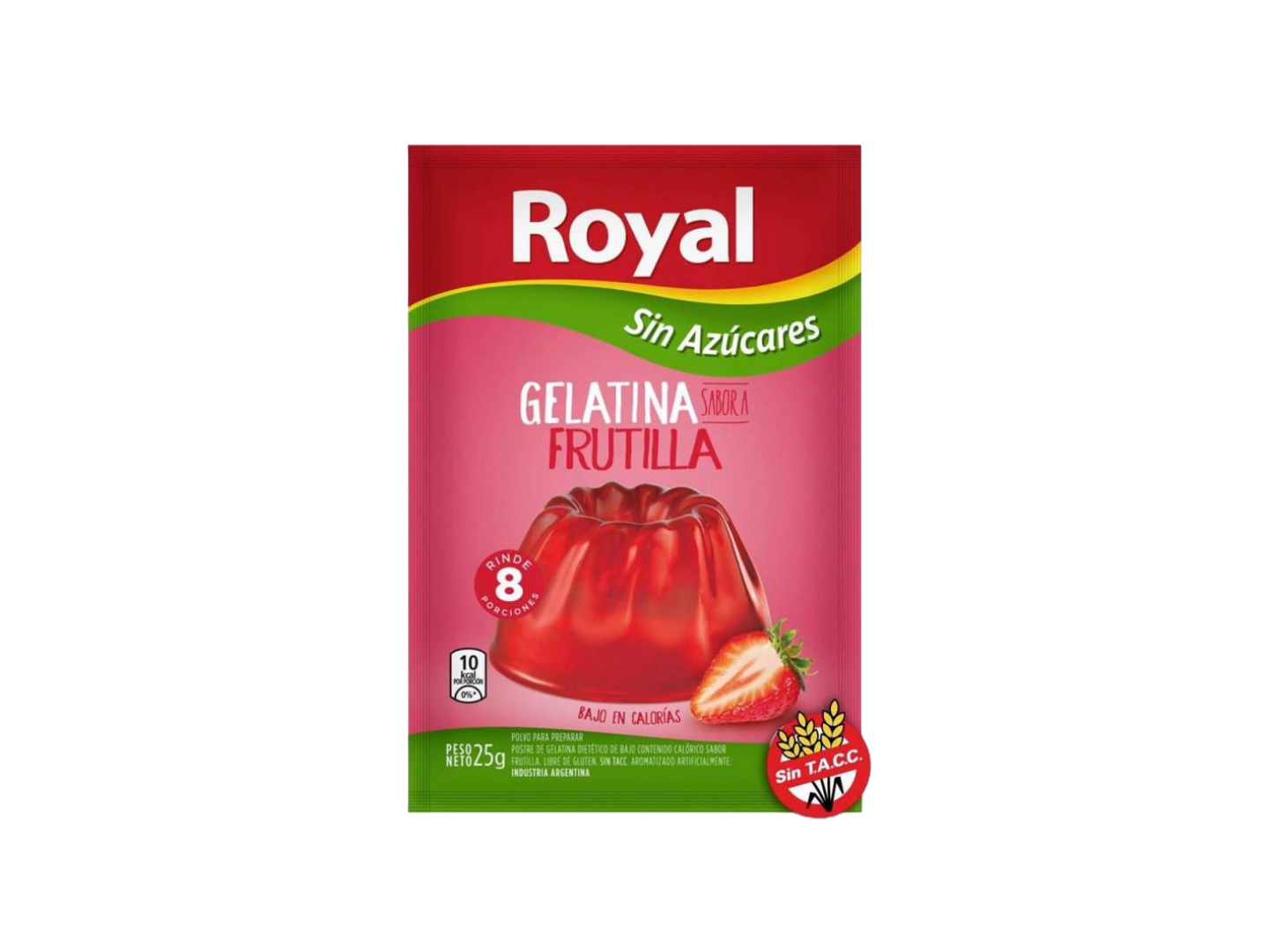 GELATINA ROYAL LIGHT SABOR FRUTILLA