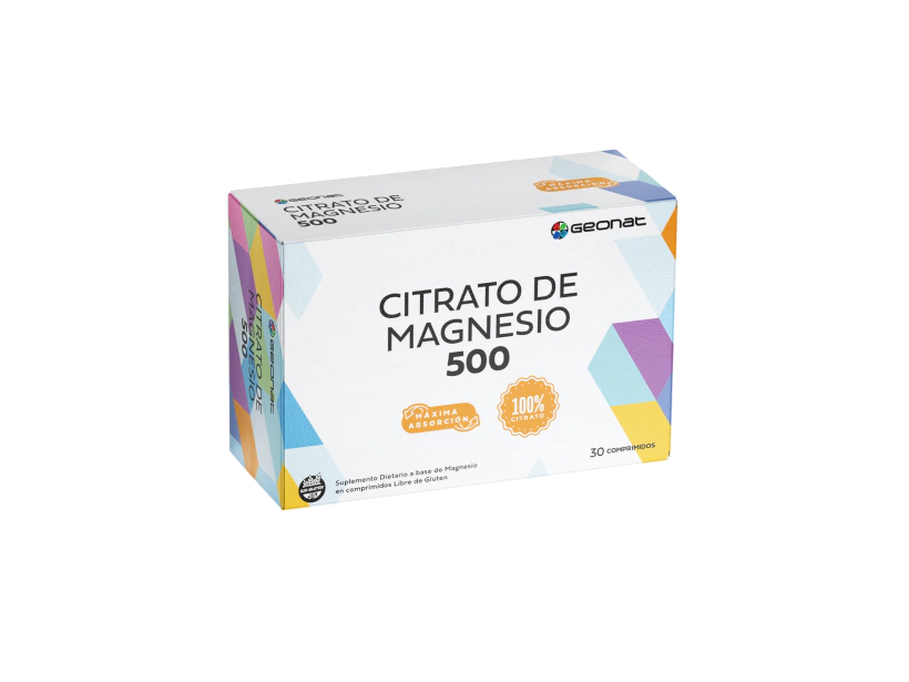 CITRATO DE MAGNESIO 500 x 30 comp GEONAT