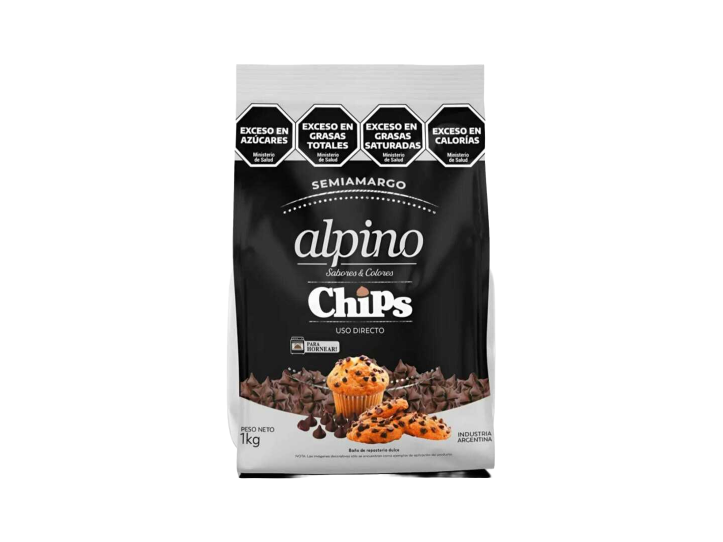 CHIPS DE CHOCOLATE SEMIAMARGO ALPINO
