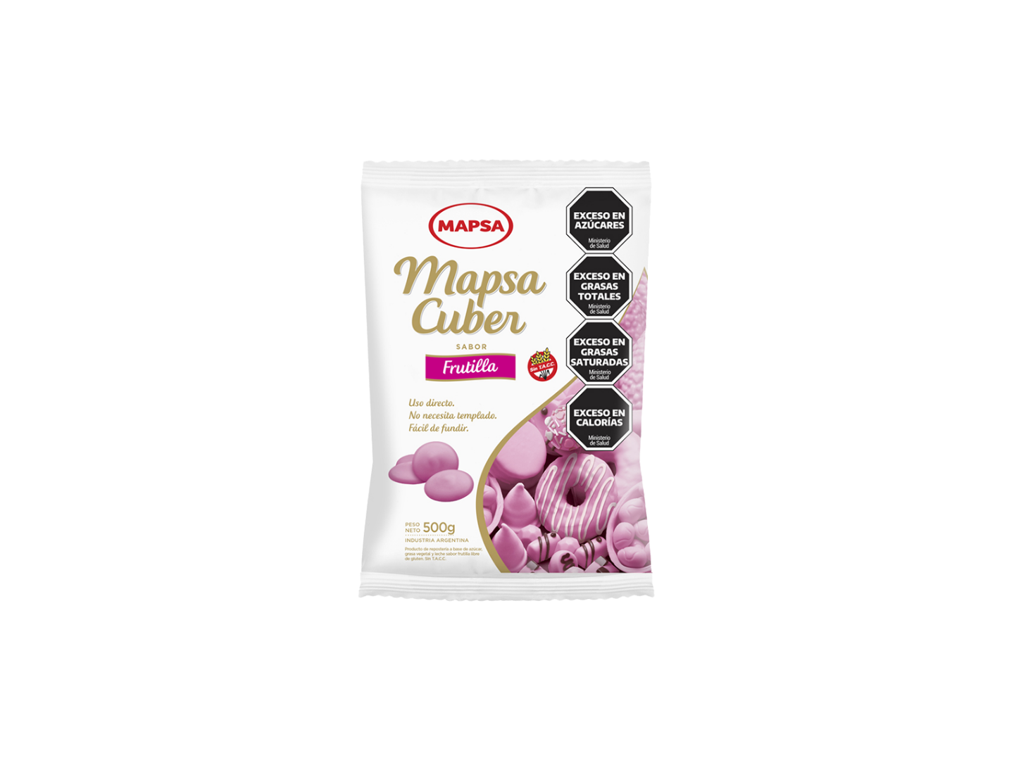 CHOCOLATE COBERTURA MAPSA SABOR FRUTILLA