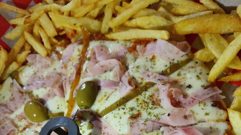 Pizza con papas
