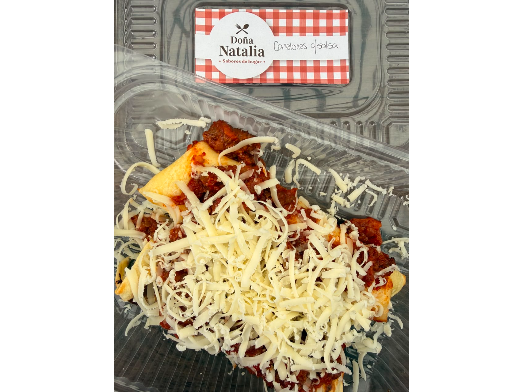 Canelones de Verdura y Carne