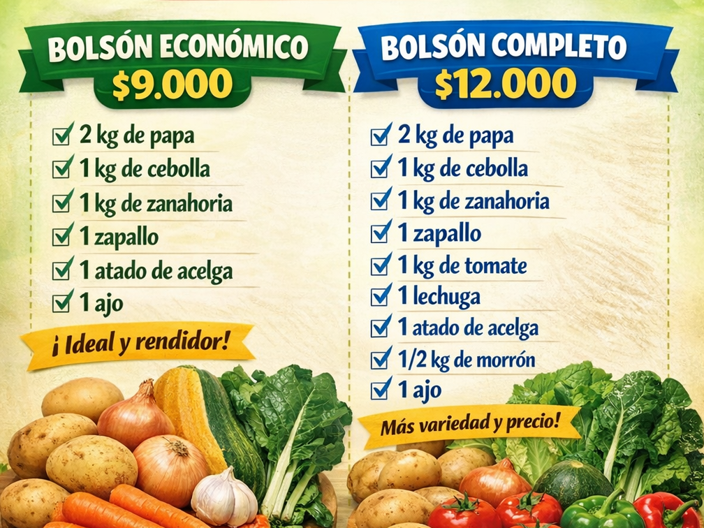 BOLSON DE VERDURAS ECONÓMICO