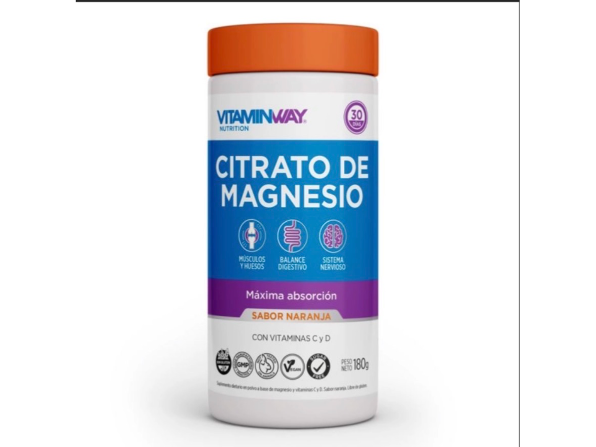 Citrato De Magnesio Pote 180 Grs- VITAMINWAY