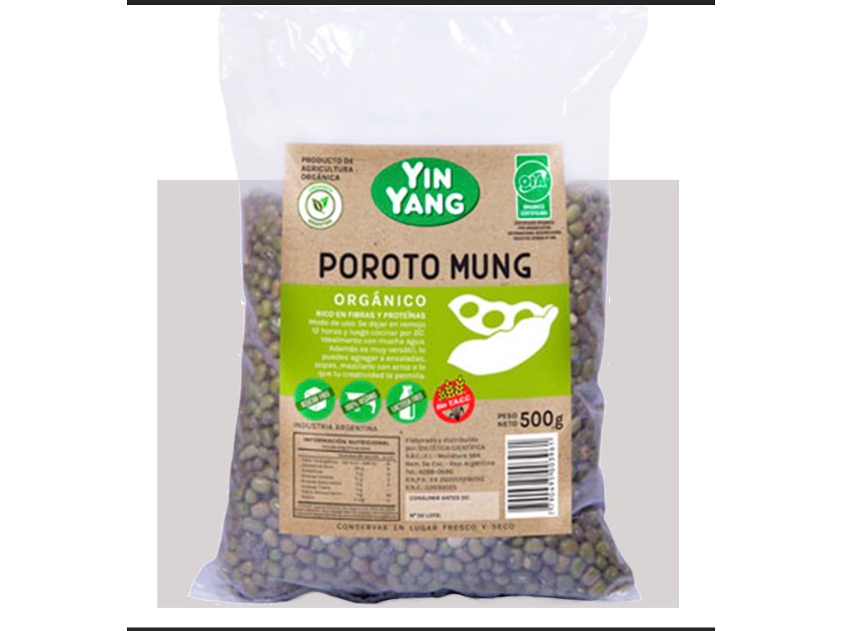Poroto Mung Organico 500 Gr-YIN YANG