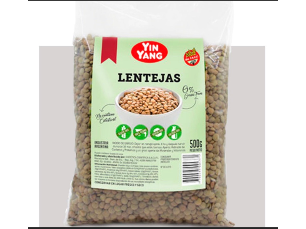 Lentejas 5MM 500Gr- YIN YANG