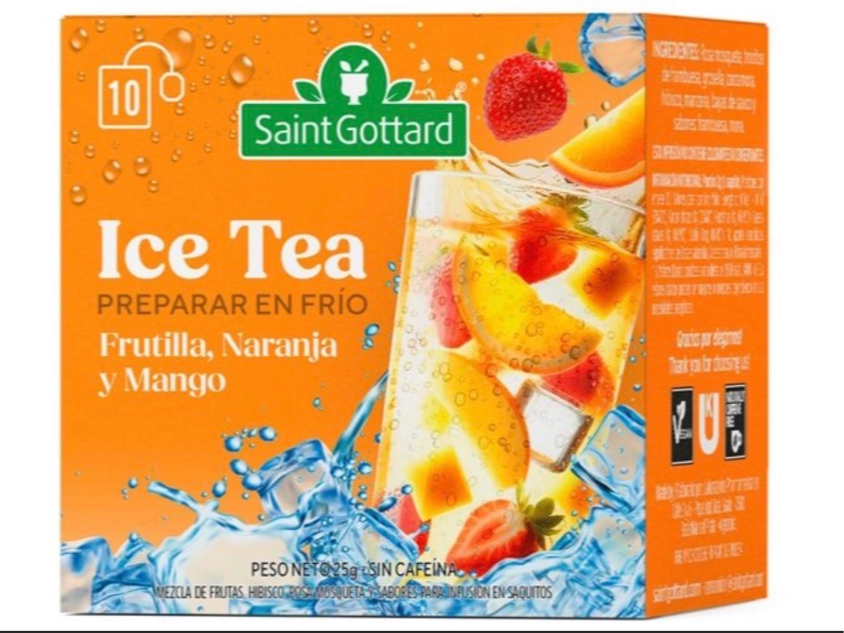 Ice Tea Frutilla Naranja y Mango 10 Saq-SAINT GOTTARD