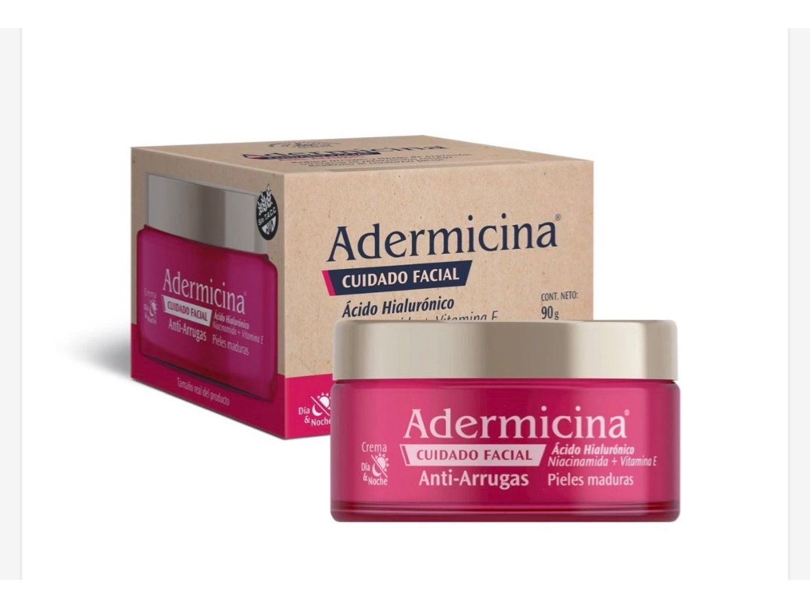 Adermicina Crema Facial Anti-Arrugas Acido Hialurónico 100 g
