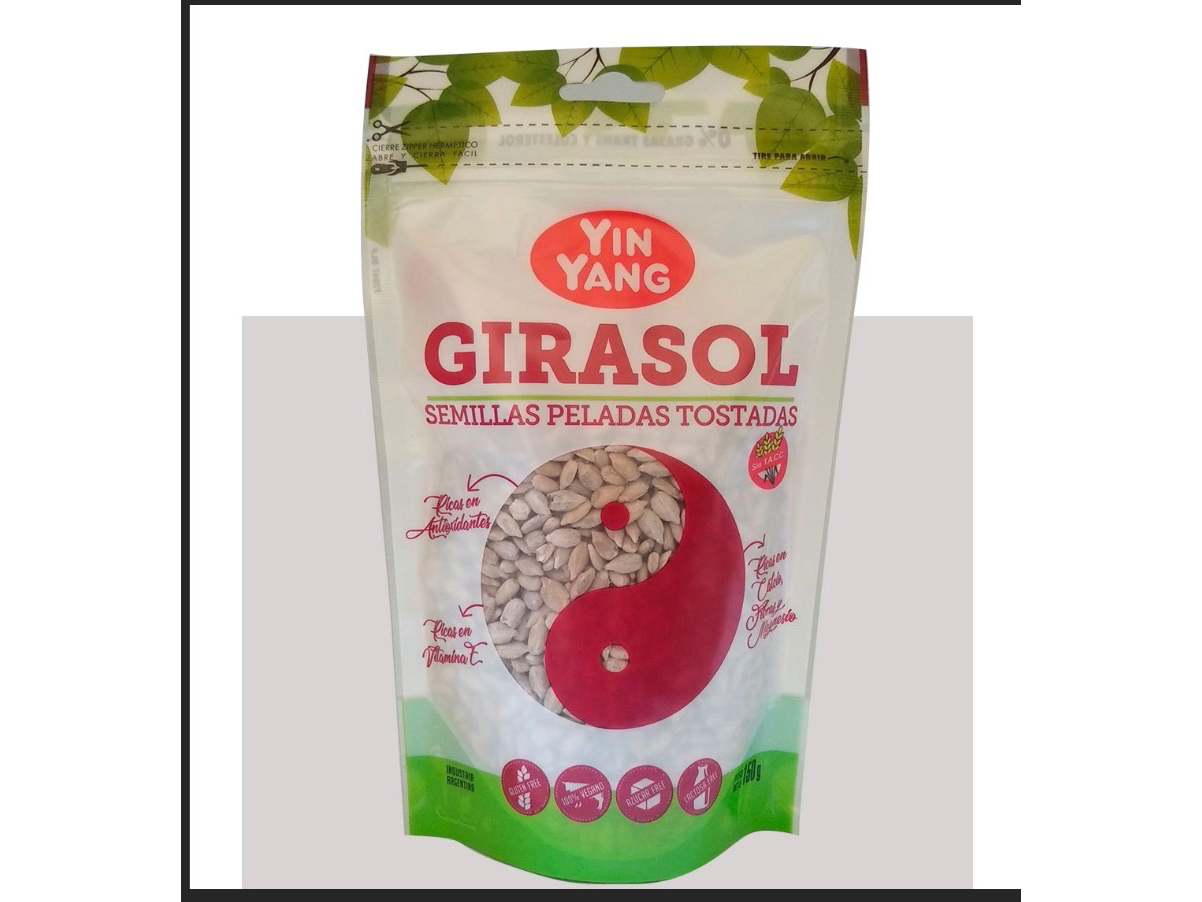 Girasol Pelado Tostado Doypacks 150 Gr-YIN YANG