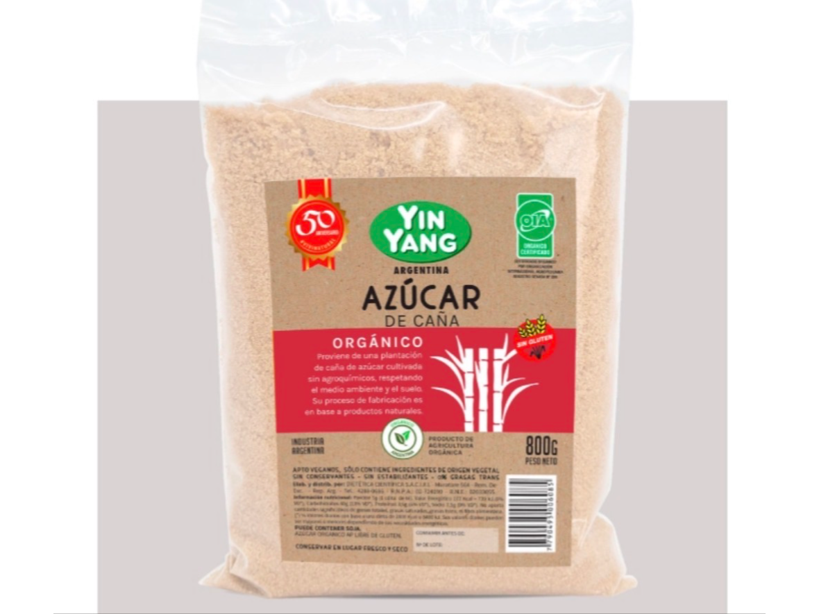 Azucar Organico 800gr-YIN YANG