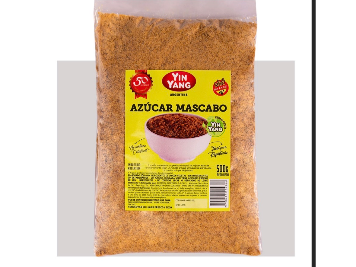 Azucar Mascabo Organico 500 Gr- YIN YANG