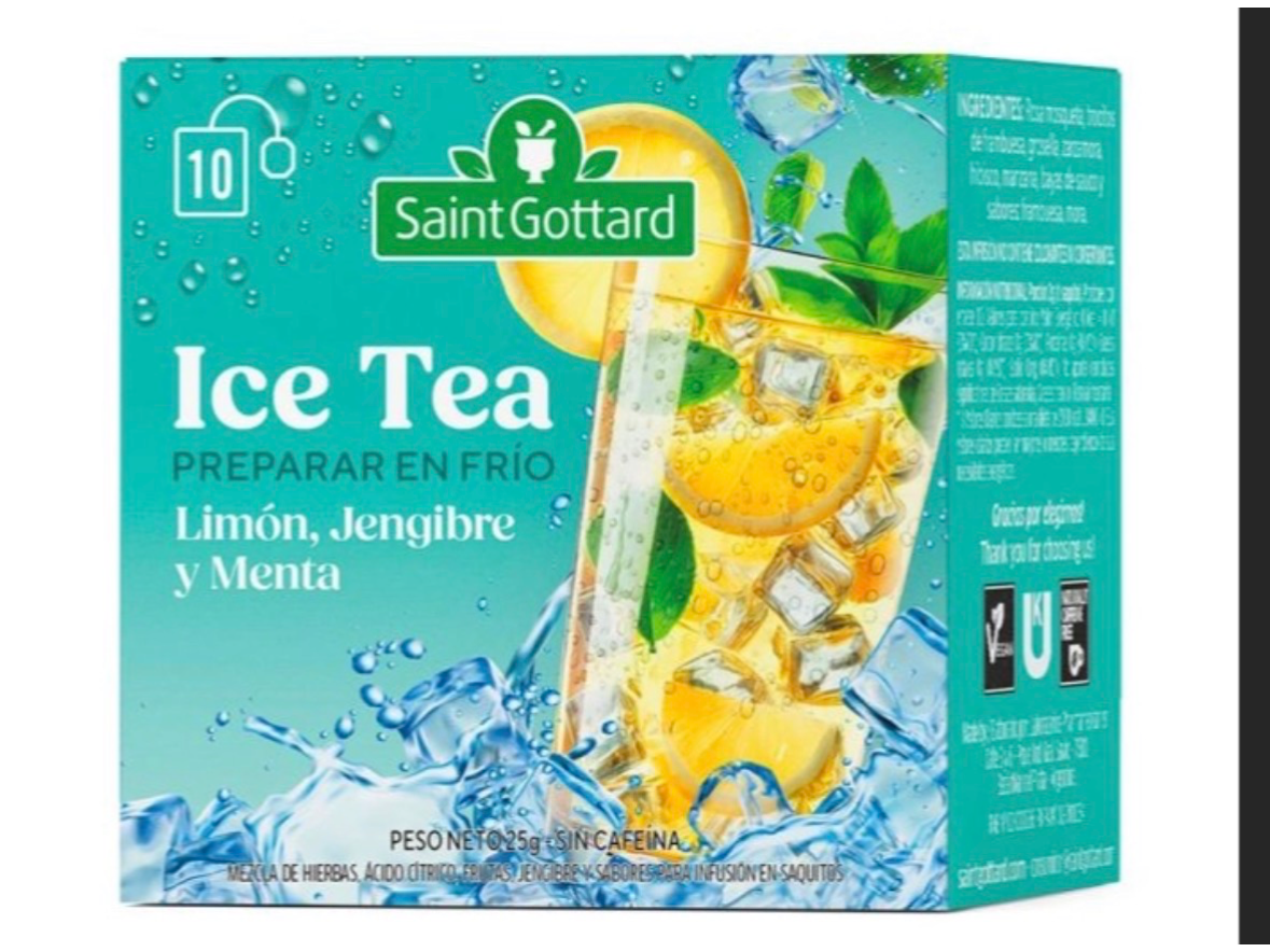 Ice Tea Limon Jengibre y Menta 10 Saq-SAINT GOTTARD
