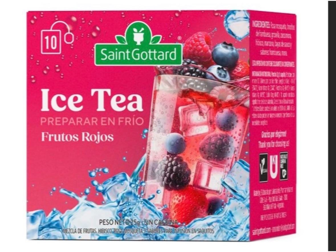 Ice Tea Frutos Rojos 10 Saq-SAINT GOTTARD