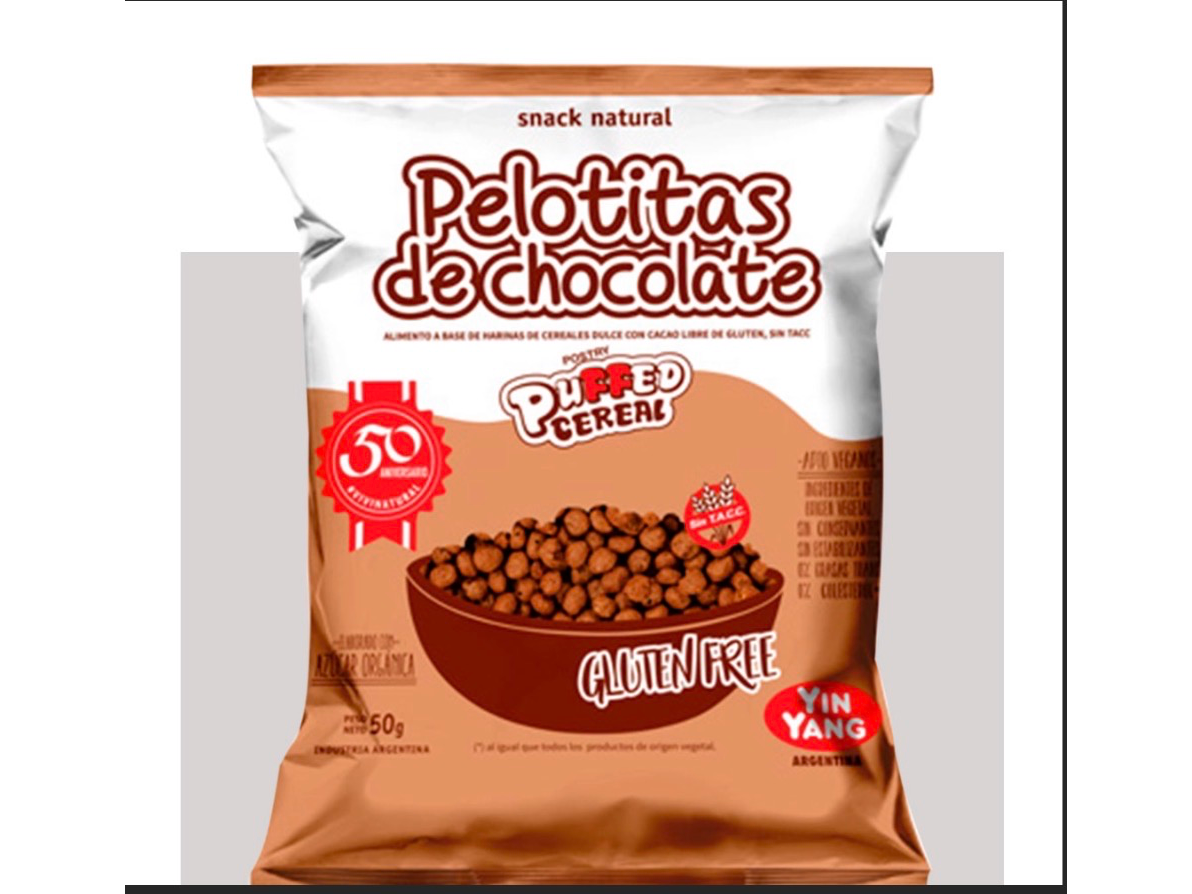 Pelotitas de Cereal con Chocolate 50 Gr-YIN YANG