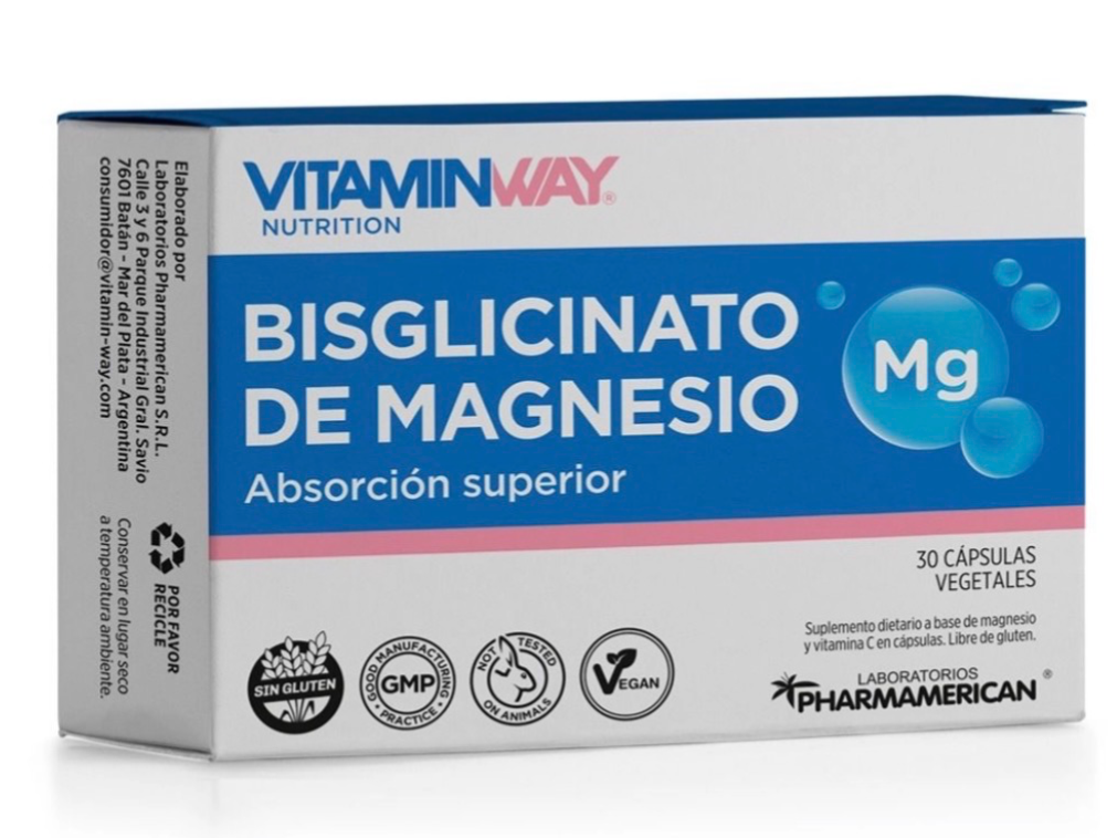 Bisglicinato De Magnesio 30 Cap -VITAMINWAY