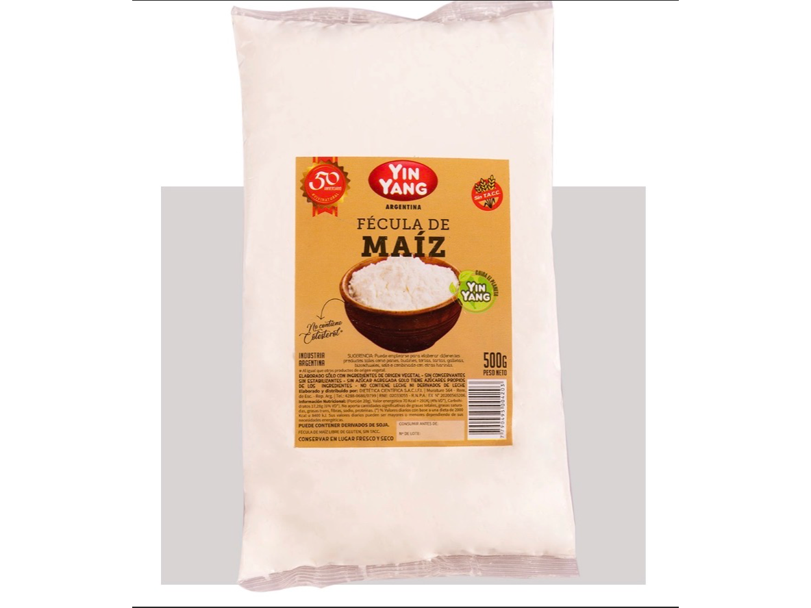 Fecula de Maiz Integral 500 gr -YIN YANG