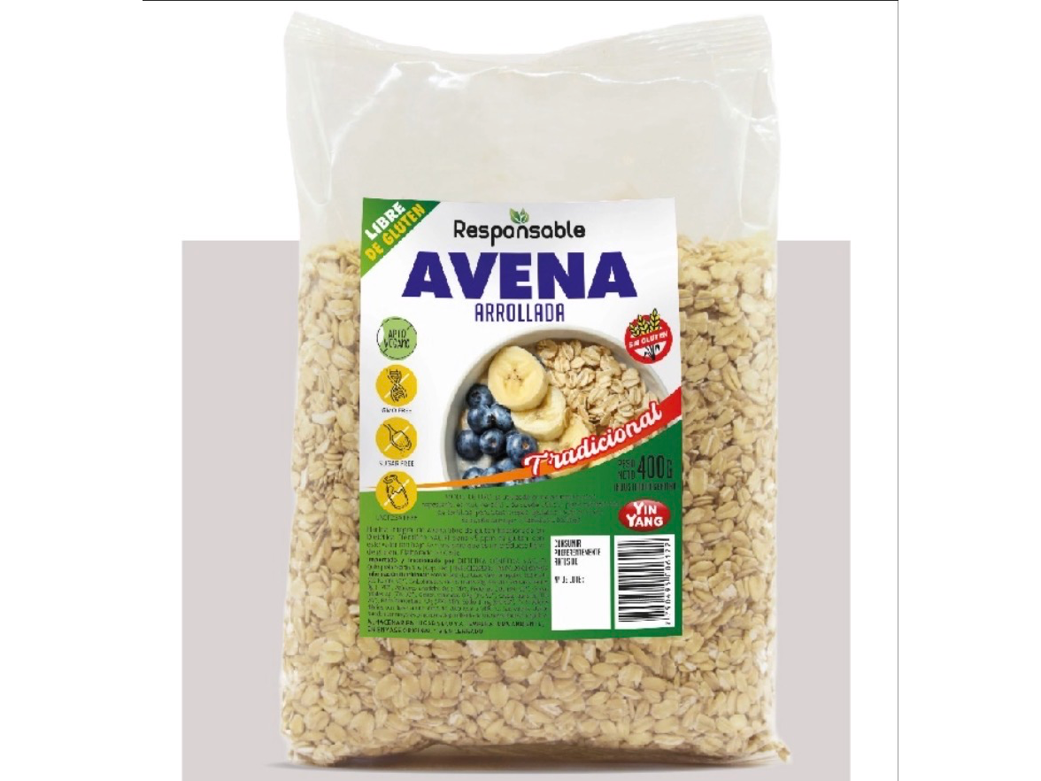 Avena Arrollada Intantanea(SIN TACC)400 Gr- YIN YANG