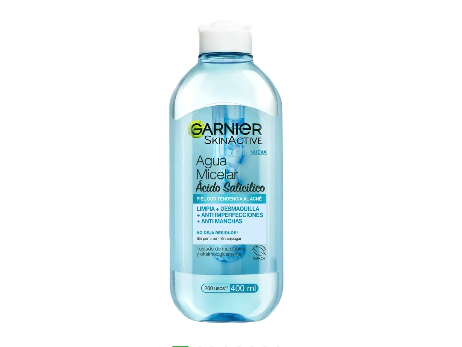 Agua Micelar Skin Garnier con Ácido Salicílico x 400 ml