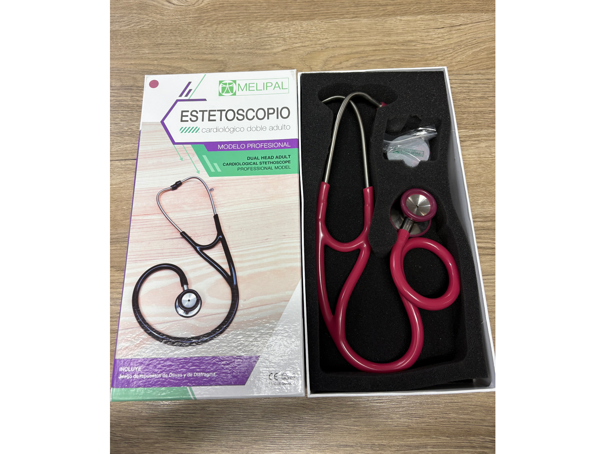 Estetoscopio doble campana adulto cardiológico Melipal