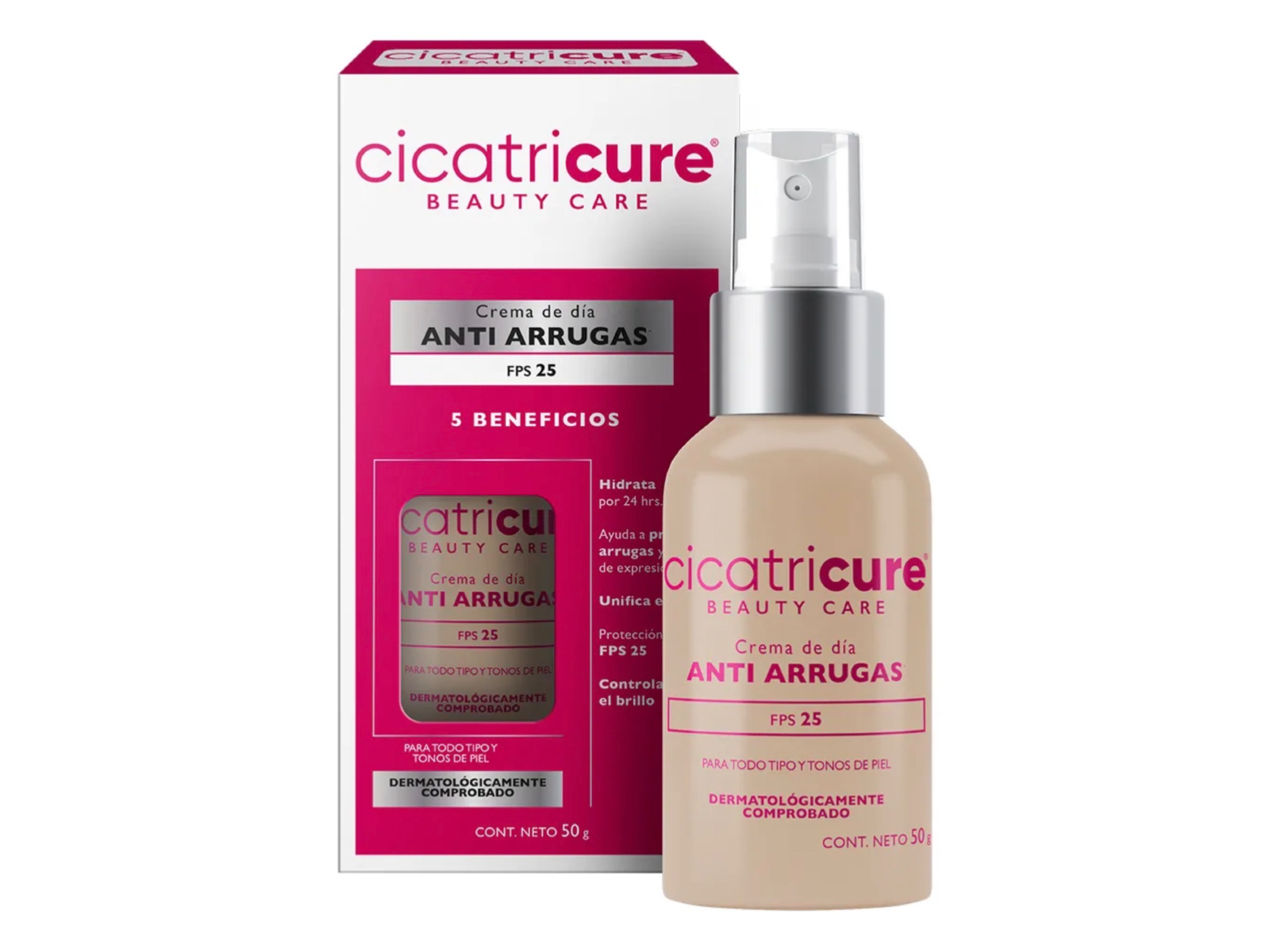 Cicatricure Beauty Care Crema De Día Maquillaje 5 Beneficios
