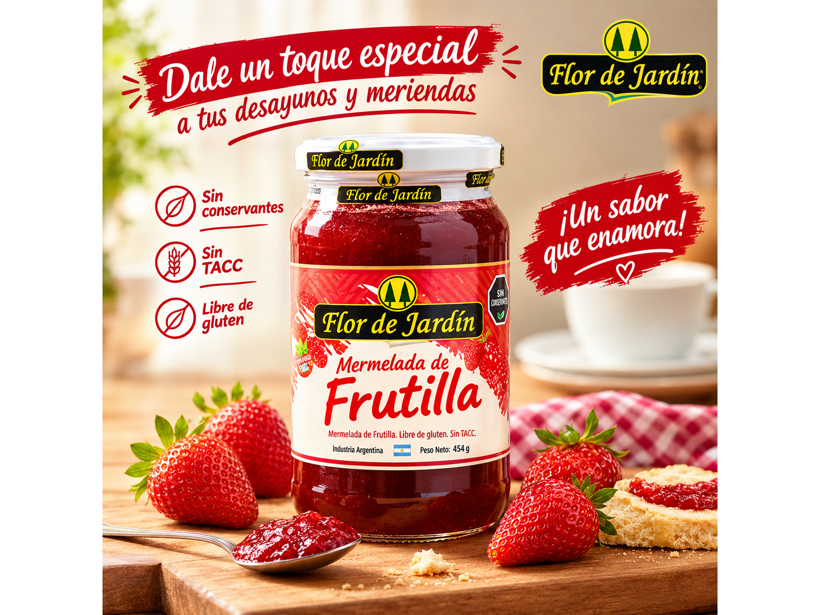 MERMELADA FRUTILLA 425GR X12 FDJ
