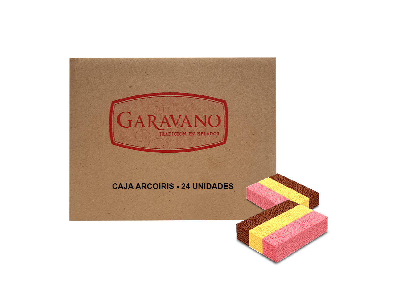 POSTRE ARCOIRIS (24 UNIDADES)