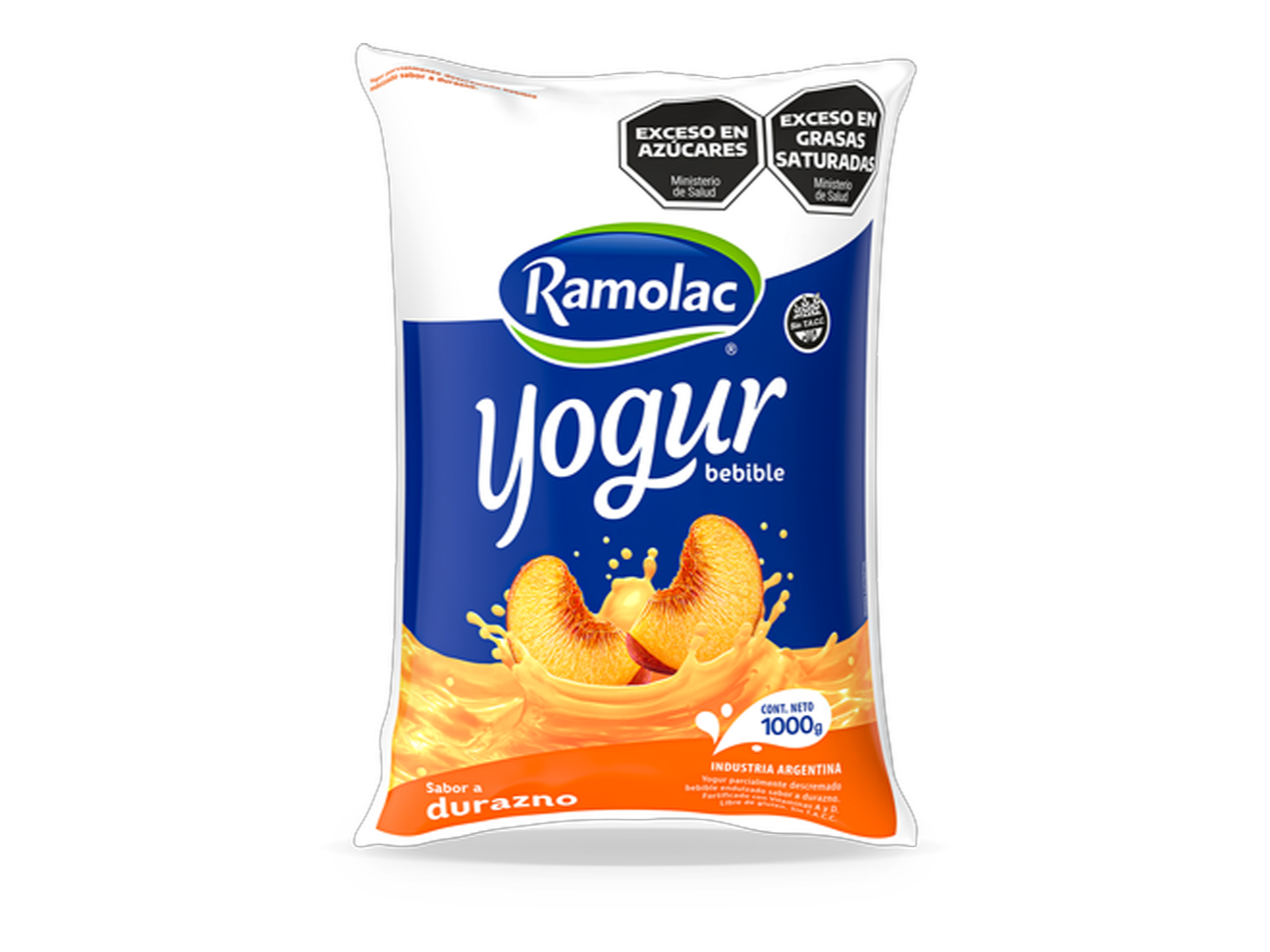 CAJA X12 / YOGURT SAB. DURAZNO X1L