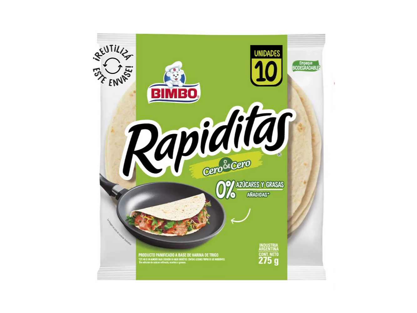 RAPIDITAS CERO CERO BIMBO