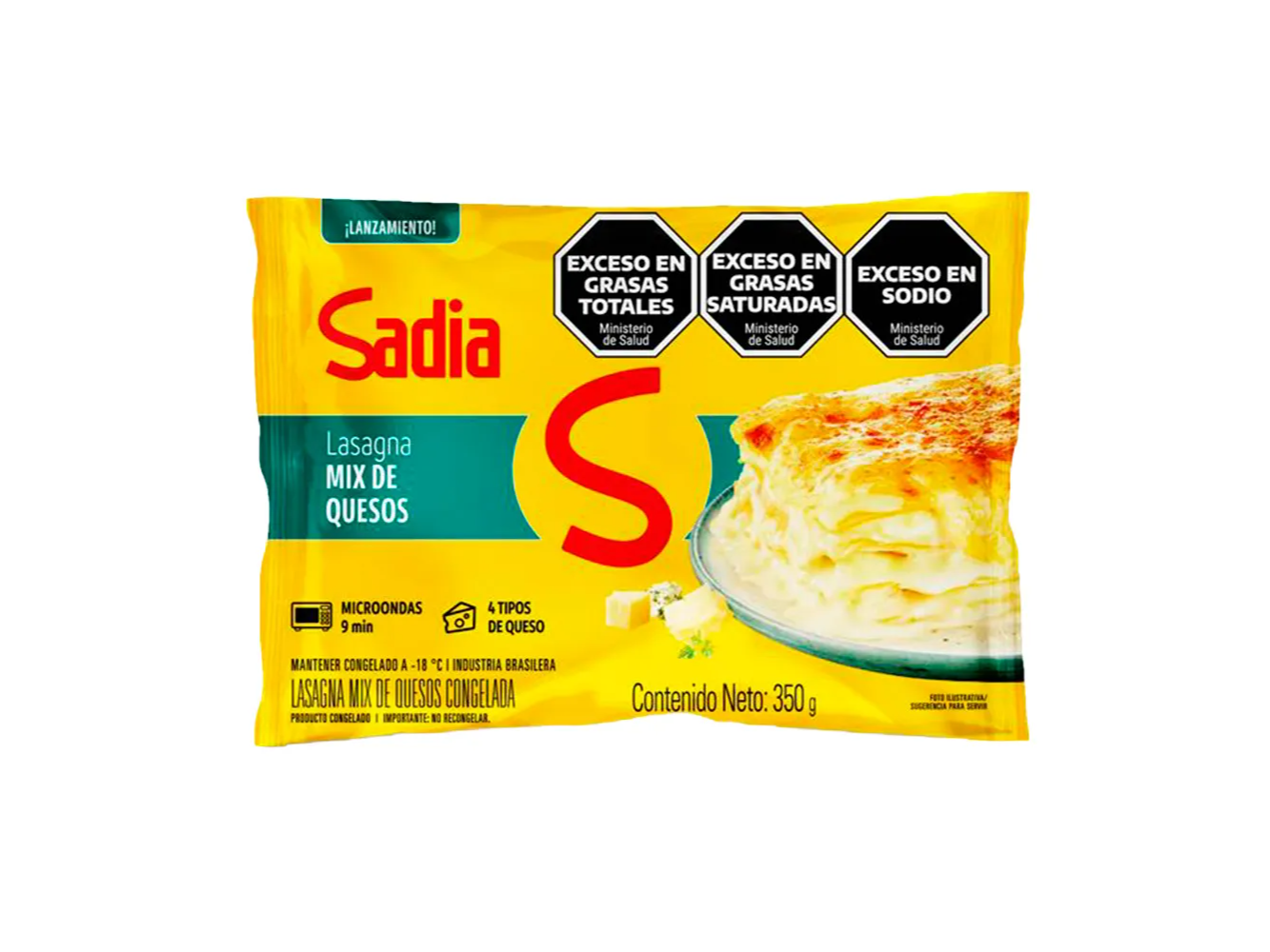 LASAGNA MIX DE QUESOS 350GR