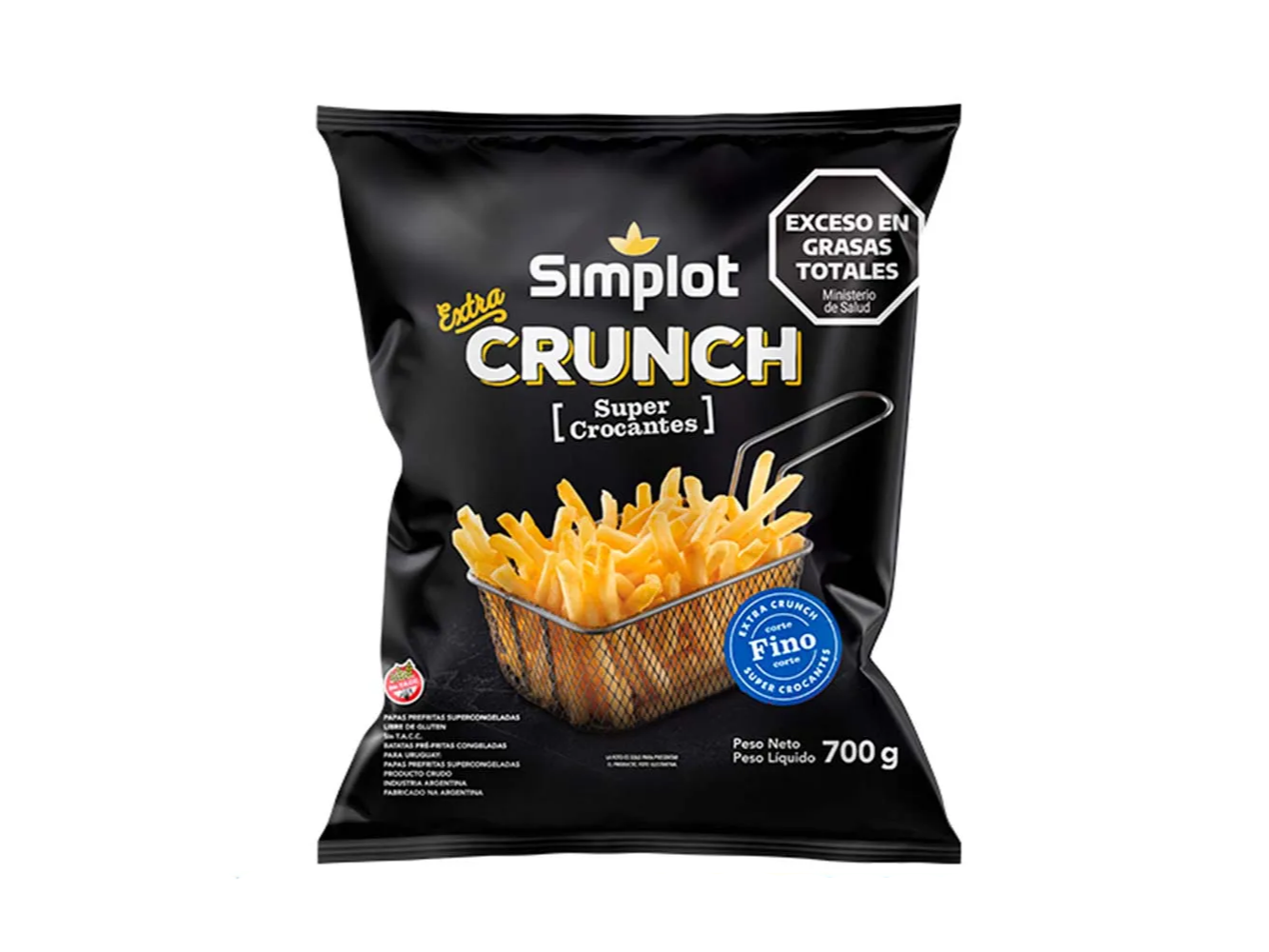 PAPAS FRITAS C/FINO EX CRUNCH x700gr
