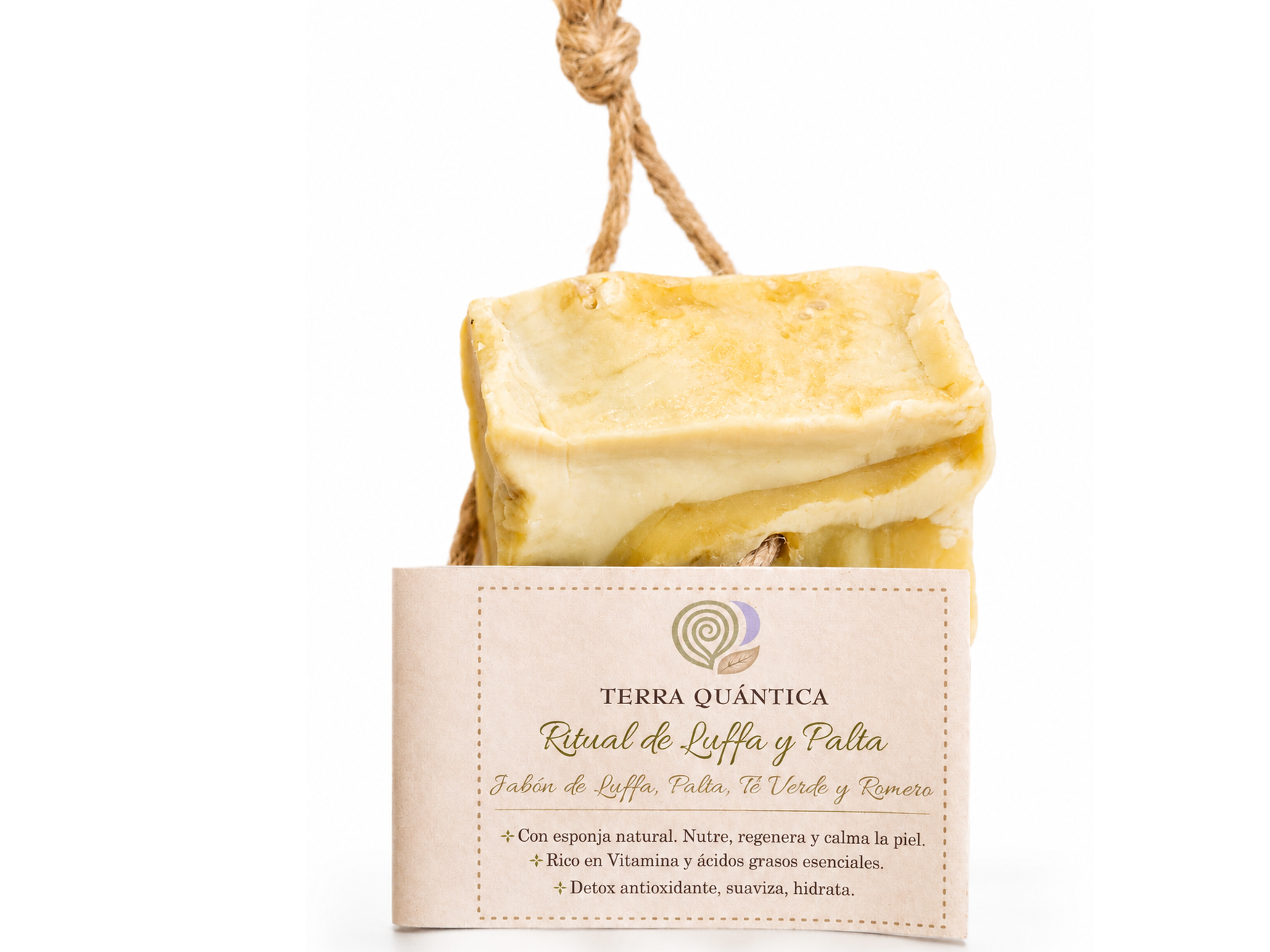 RITUAL DE LUFFA Y PALTA Jabón Exfoliante con Esponja Vegetal Natural