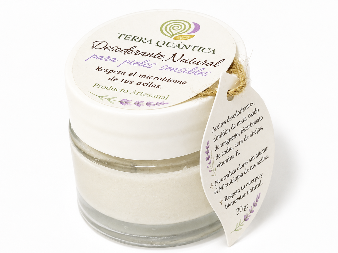 Desodorante natural en crema. Pieles sensibles.