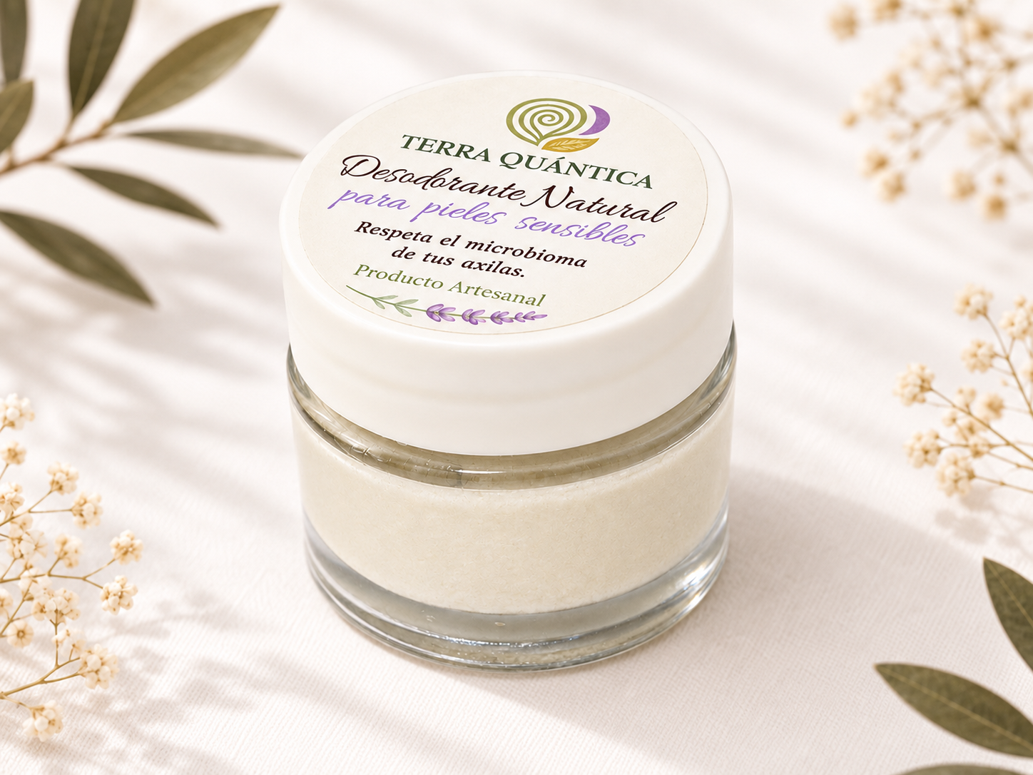 Desodorante natural en crema. Pieles sensibles.
