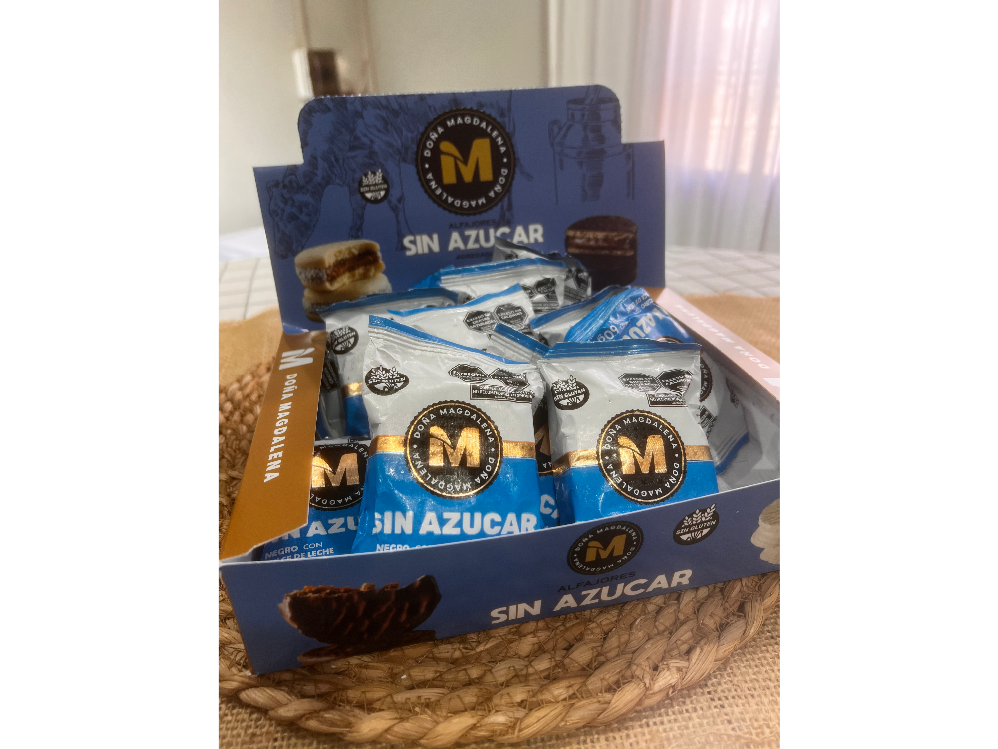 Alfajor Doña magdalena Negro sin azúcar