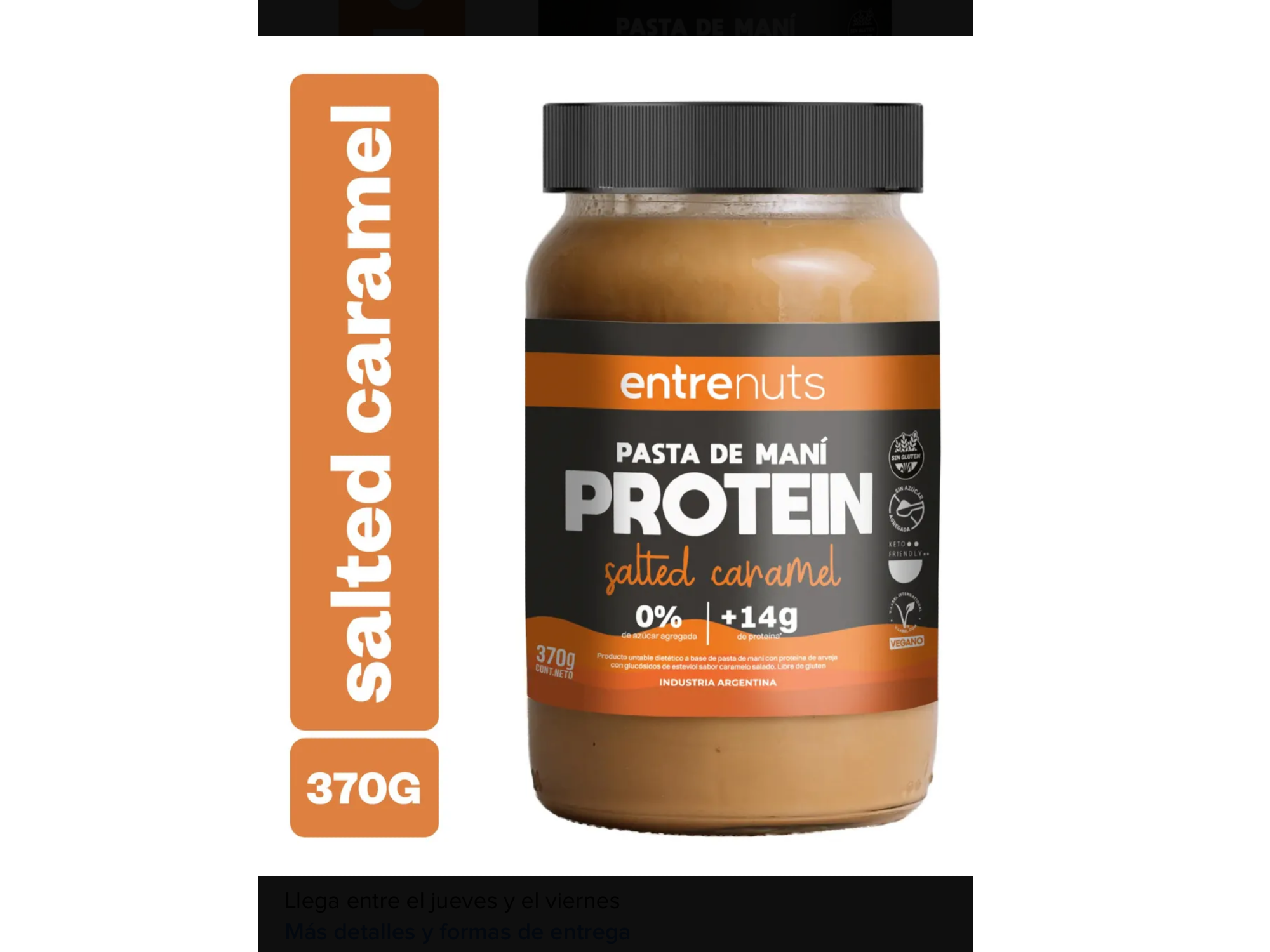 Pasta de maní entre nutd PROTEIN