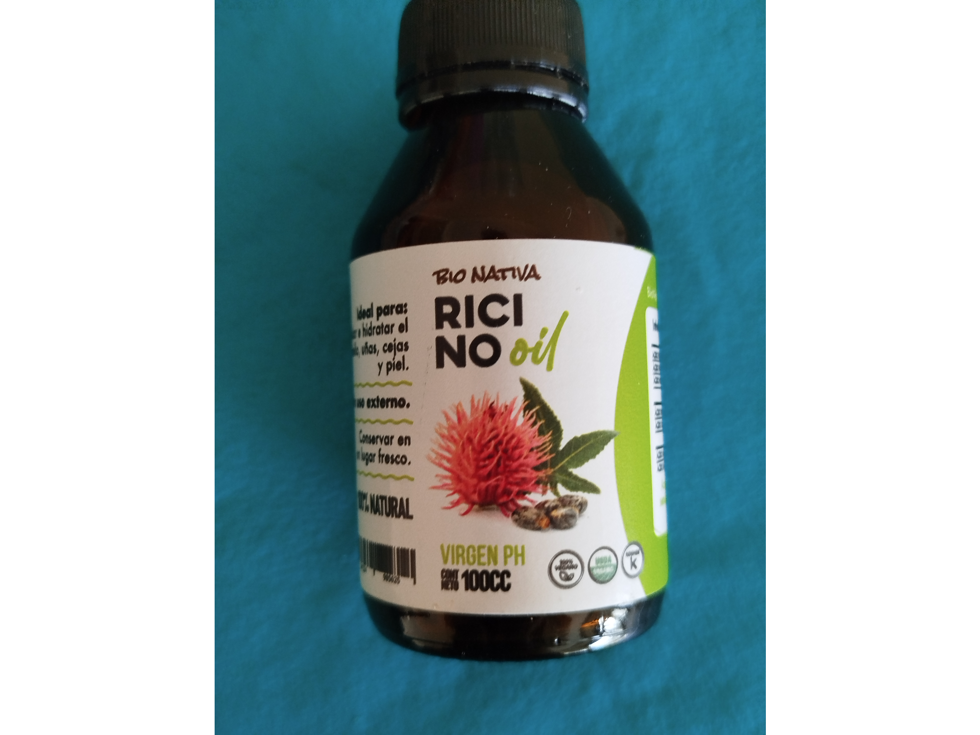 Aceite de Ricino Bio Nativa 100cc Virgen PH
