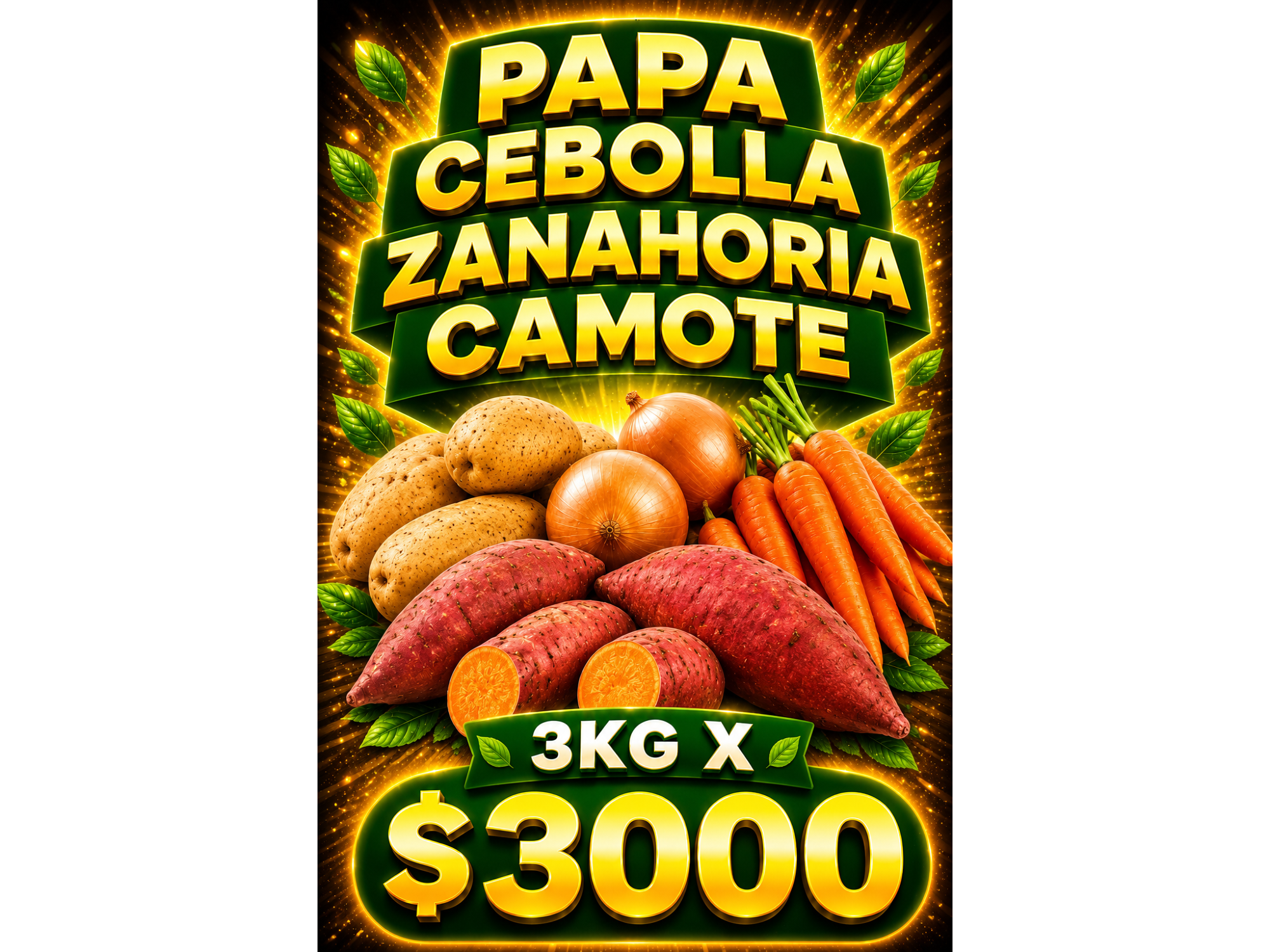 PROMO VEGETALES 3KG