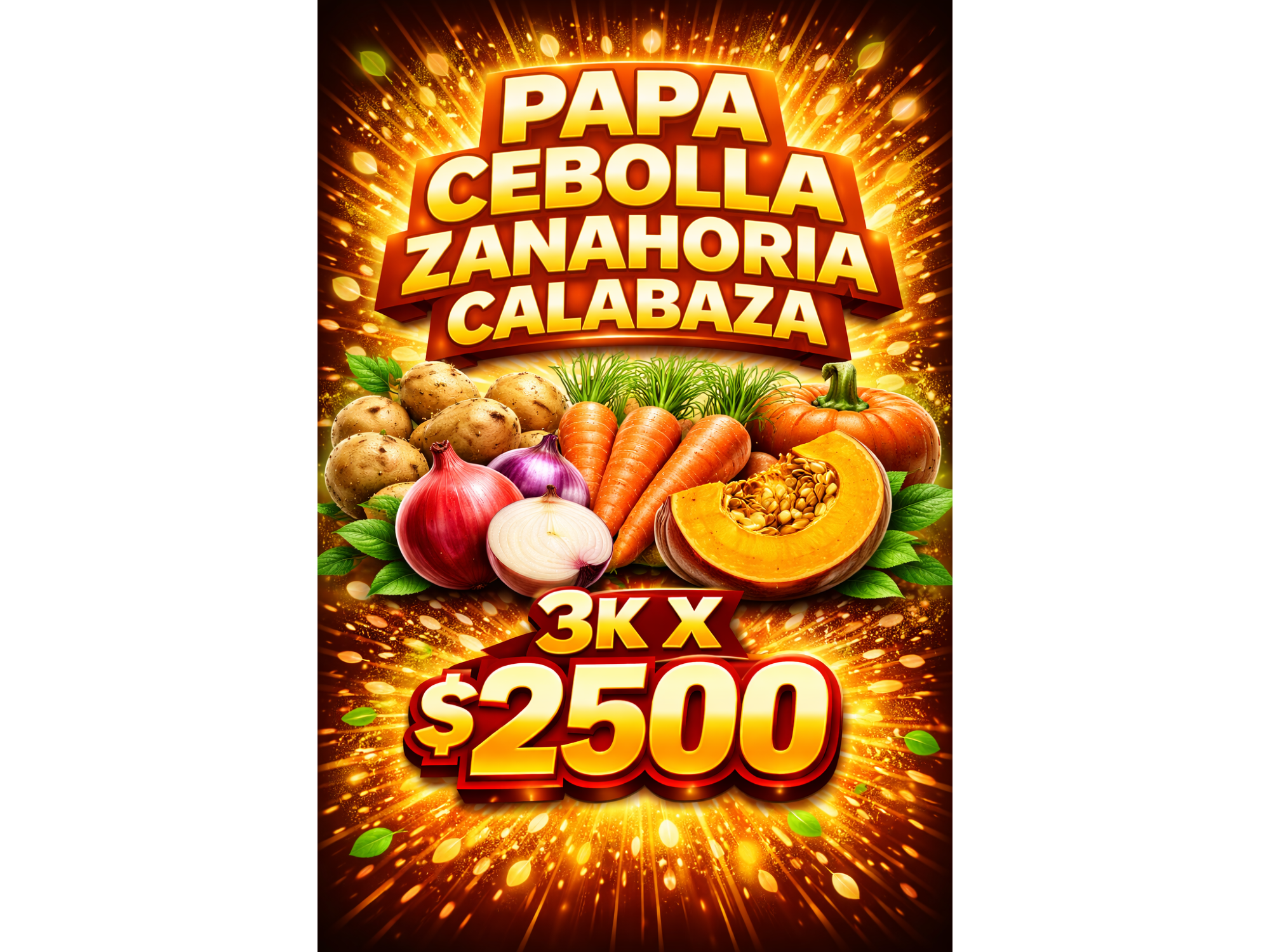 PROMO VEGETALES 3KG