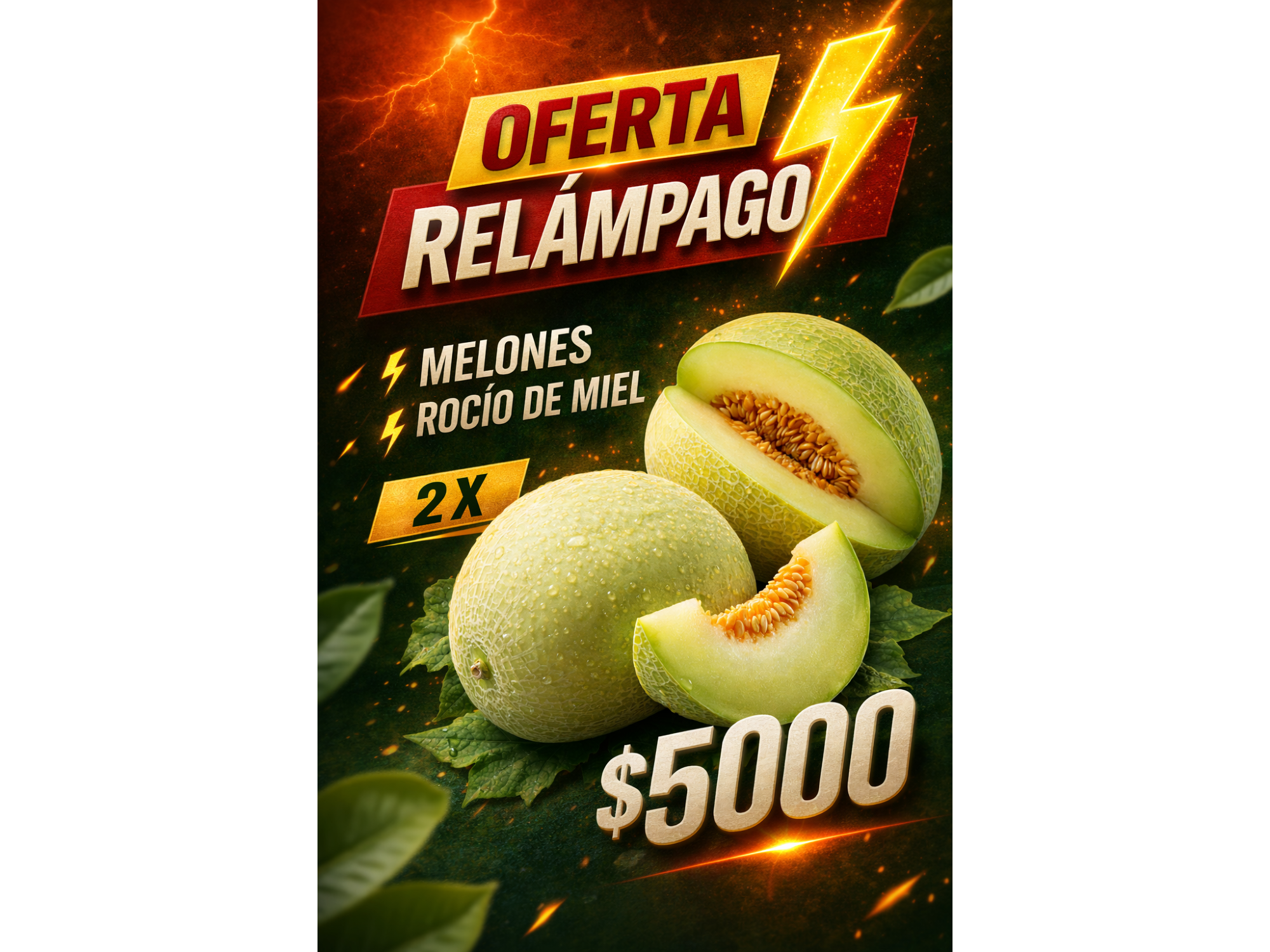 PROMO MELONES 2 UNIDADES