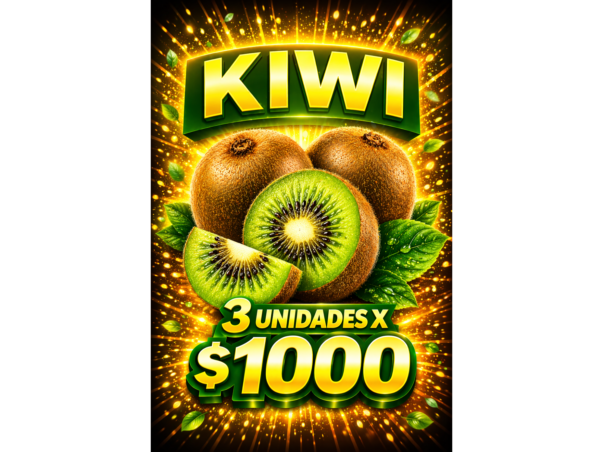 PROMO KIWI 3 UNIDADES